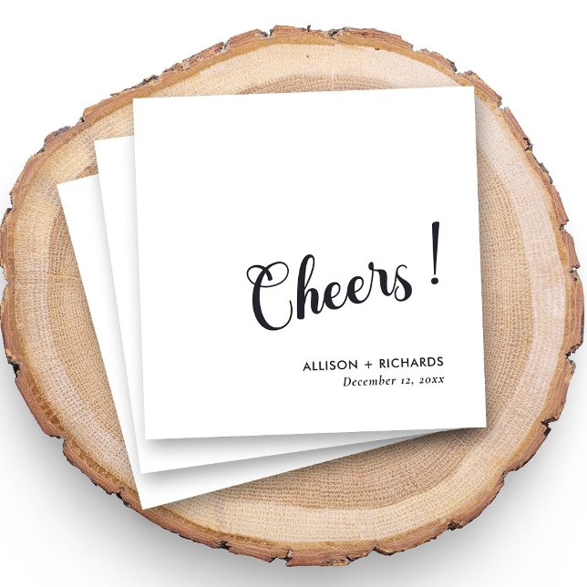 Personalized Wedding Cocktail Napkins With Names (Creator Uploaded)