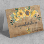 Personalized Wedding Congratulations Rustic Wood at Zazzle