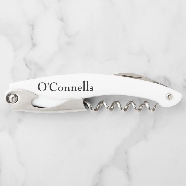 personalized wedding corkscrew (Front)
