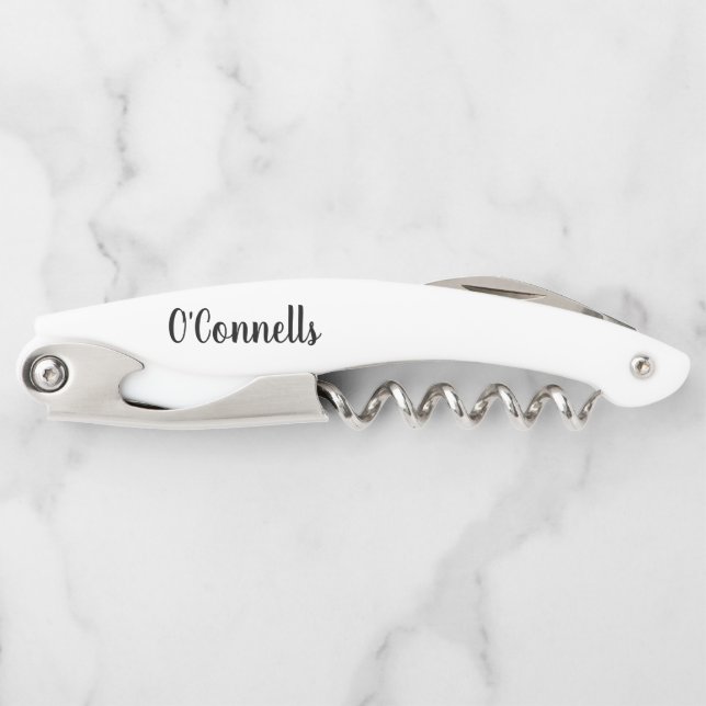 personalized wedding corkscrew (Front)