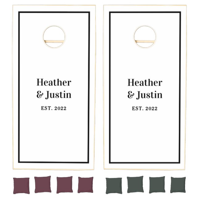 Personalized Wedding Cornhole Guest Book Set (Set)