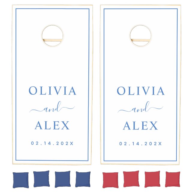  Personalized Wedding  Cornhole Set (Set)