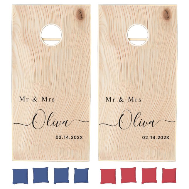   Personalized Wedding  Cornhole Set (Set)