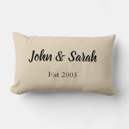 Personalized Wedding Couple Family Any Names Gift Lumbar Pillow