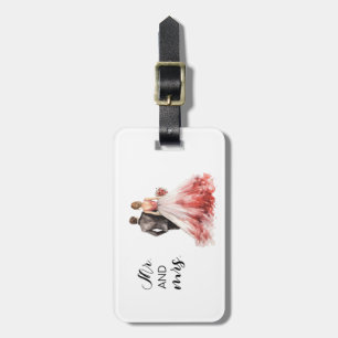 Personalized Wedding Couple Luggage Tag