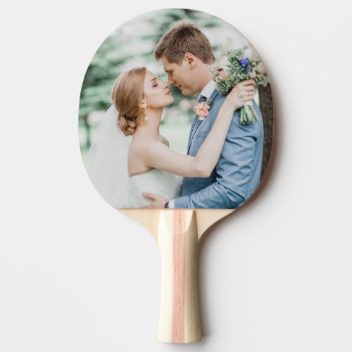 Personalized Wedding Couple Photo Custom Ping Pong Paddle