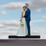 Personalized Wedding Couple Photo Sculpture Topper<br><div class="desc">Celebrate your special day with a one-of-a-kind personalized wedding photo sculpture. Upload your favorite couple photo and turn it into a stunning freestanding cutout that makes the perfect wedding cake topper, reception table centerpiece, or keepsake display piece. This custom photo sculpture features your real photo printed on durable acrylic with...</div>