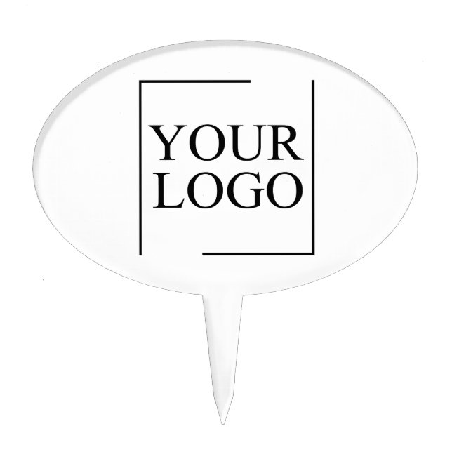 Personalized Wedding Custom Idea Add Logo Cake Topper (Front)
