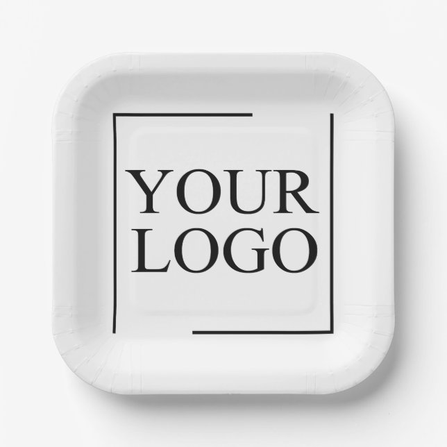 Personalized Wedding Custom Idea Add Logo Paper Plates (Front)