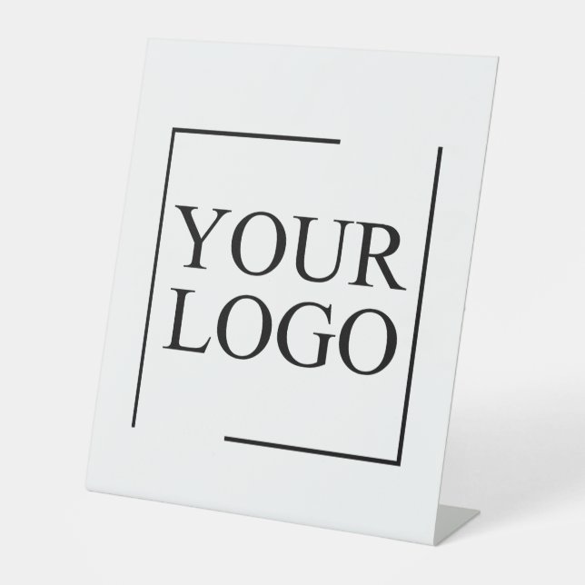 Personalized Wedding Custom Idea Add Logo Pedestal Sign (Front)