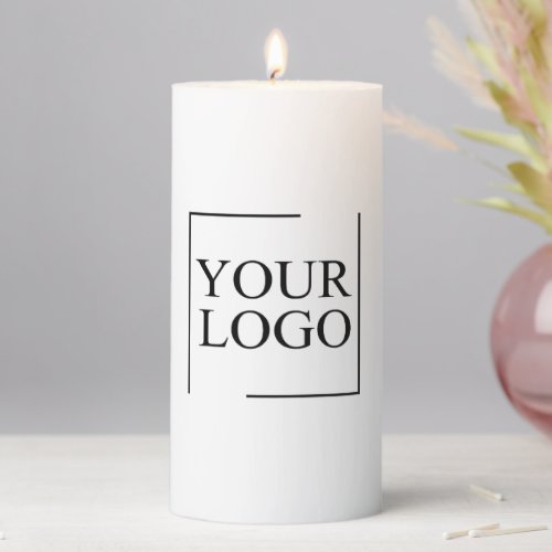 Personalized Wedding Custom Idea Add Logo Pillar Candle