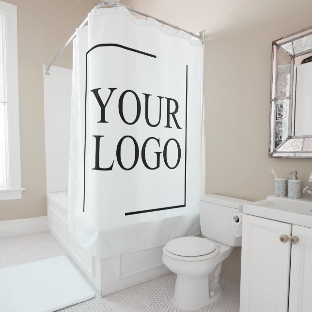 Personalized Wedding Custom Idea Add Logo Shower Curtain (In Situ)