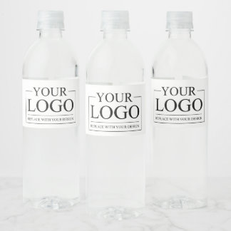 Personalized Wedding Custom Idea Add Logo Water Bottle Label