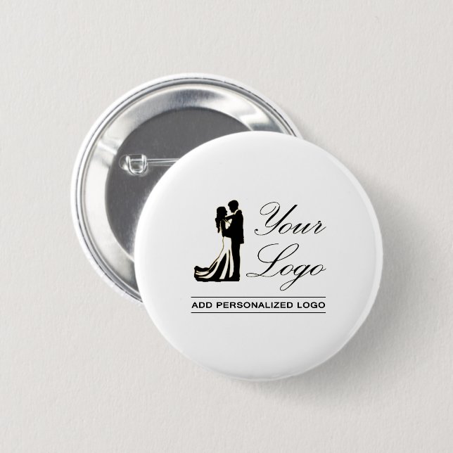 Personalized Wedding Custom Idea Add Your Design Button (Front & Back)