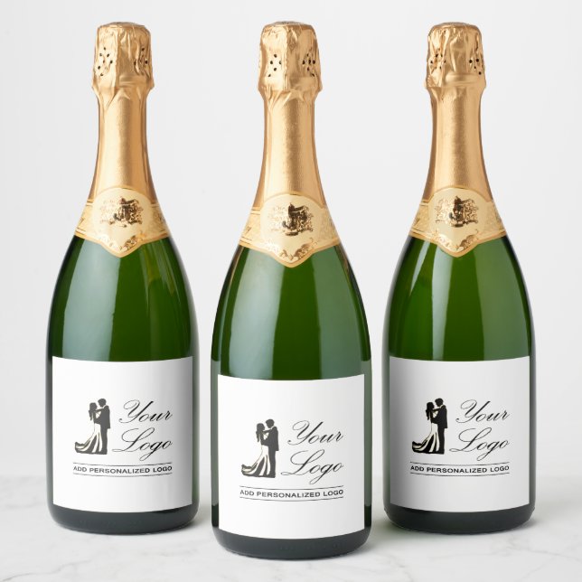 Personalized Wedding Custom Idea Add Your Design Sparkling Wine Label (Bottles)