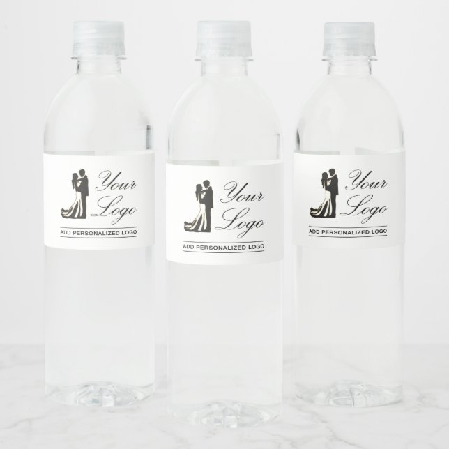Personalized Wedding Custom Idea Add Your Design Water Bottle Label (Bottles)