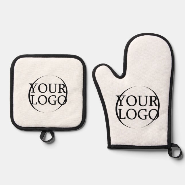 Personalized Wedding Custom Idea Create Your Own Oven Mitt & Pot Holder Set (Front)