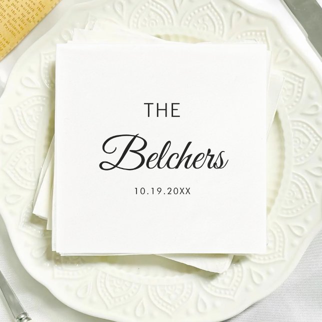 Personalized Wedding Custom Wedding Favors Napkins (Creator Uploaded)