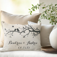 Personalized Wedding Date Anniversary Love Birds