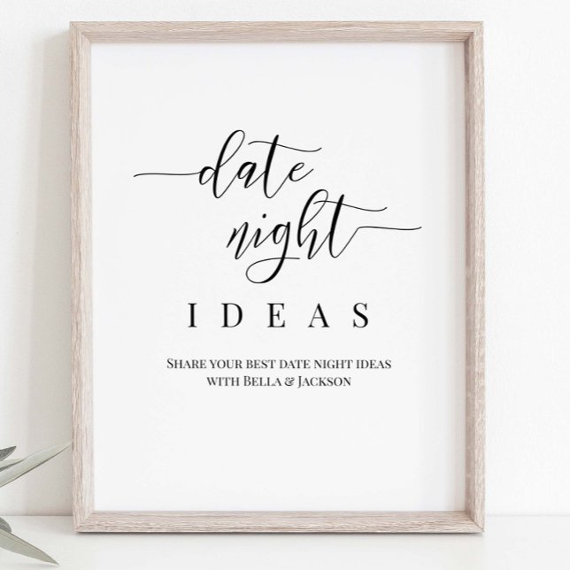 Personalized Wedding Date Night Idea Sign (Creator Uploaded)