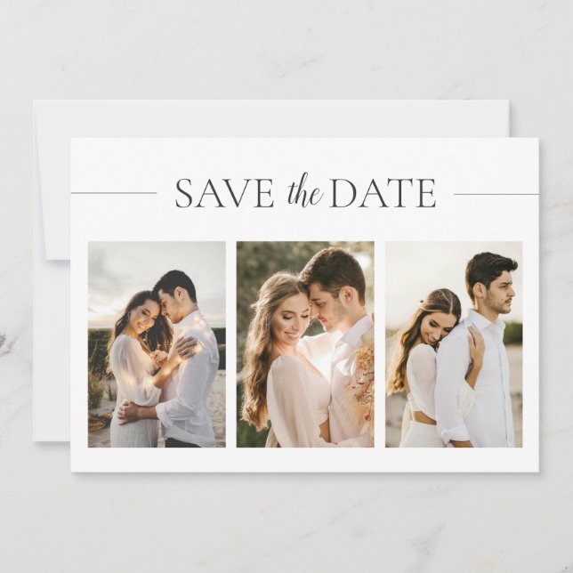 Personalized Wedding Date Reminder Save The Date (Front)