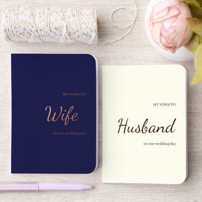 Personalized Wedding Day Booklets Gift Foil Vow Books (Wedding)
