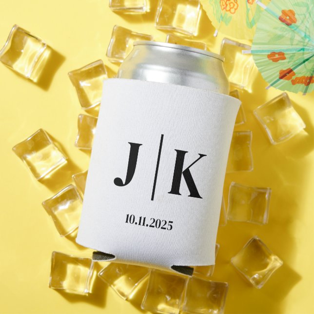 Personalized Wedding Day Can cooler (In Situ Summer)