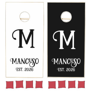 Personalized Wedding Day Cornhole set