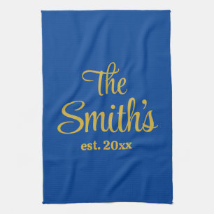 Personalized Wedding Day Gift Newlywed Christmas Kitchen Towel