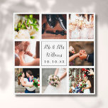 Personalized Wedding Day Photo Collage Canvas Print<br><div class="desc">Personalize with your eight favourite wedding day photos,  name and special date to create a unique photo collage,  memory and gift. Designed by Thisisnotme©</div>