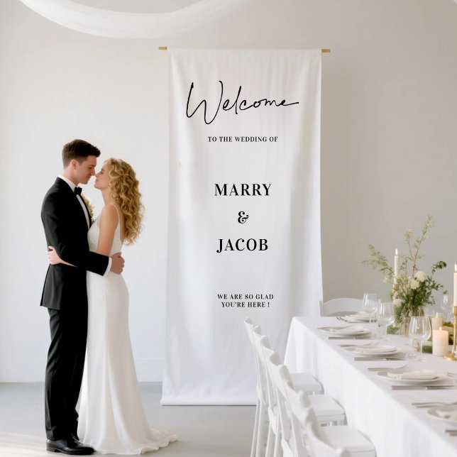 Personalized Wedding Decor Rehearsal Party Welcome Banner (Creator Uploaded)