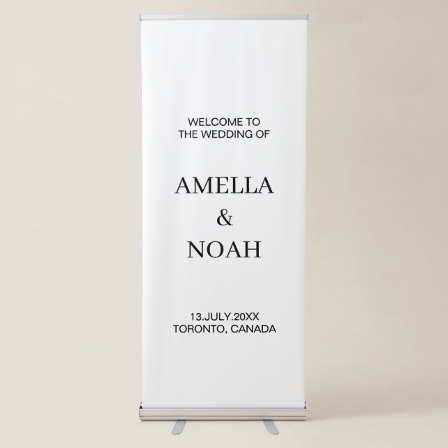  Personalized Wedding Decoration,Engagement Party  Retractable Banner (Front)