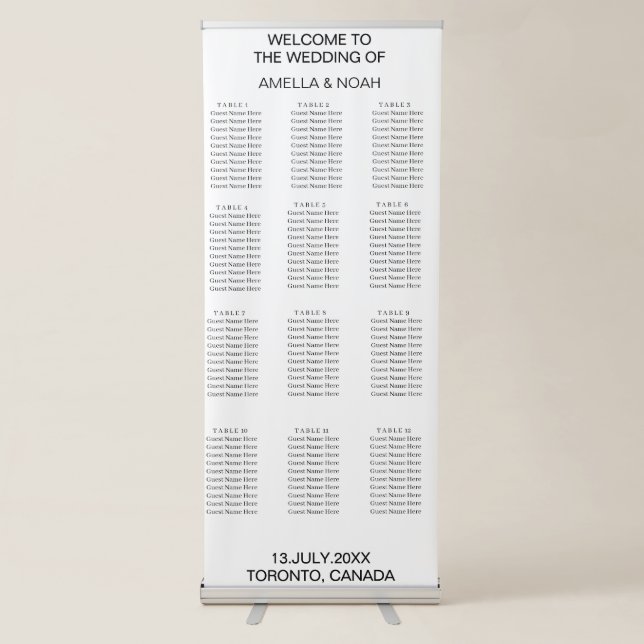 Personalized Wedding Decoration,Engagement Party Retractable Banner (Front)