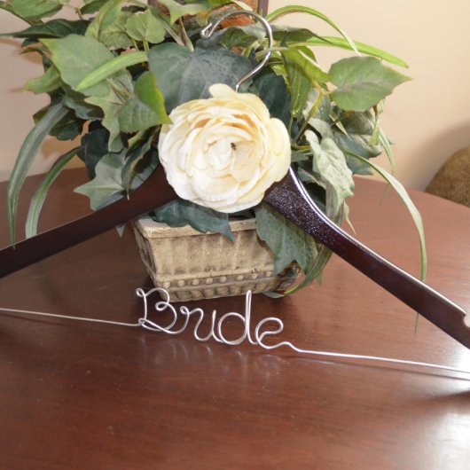 Personalized Wedding Dress Hanger (Front)
