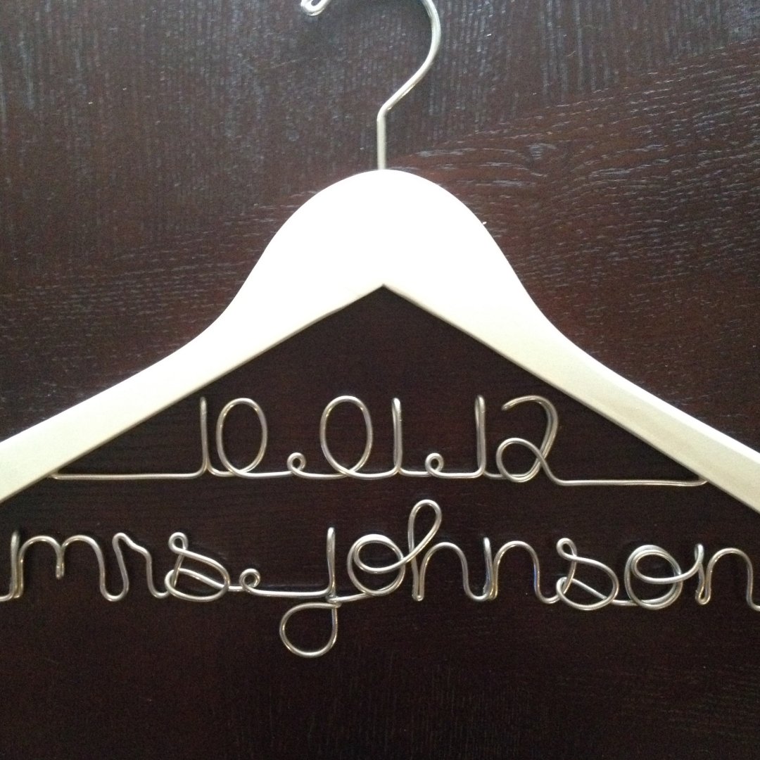 Personalized Wedding Dress Hanger Zazzle