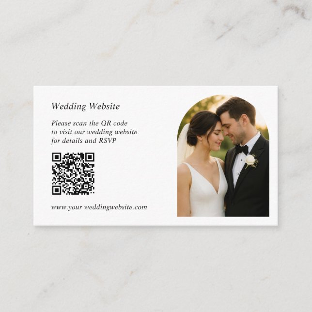 Personalized Wedding Enclosure Card (Front)