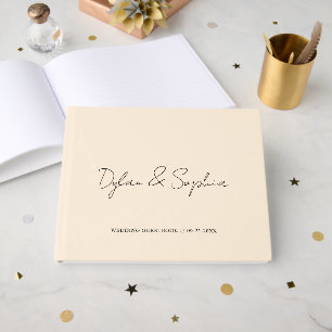 Personalized Wedding Engagement and Anniversary Guest Book