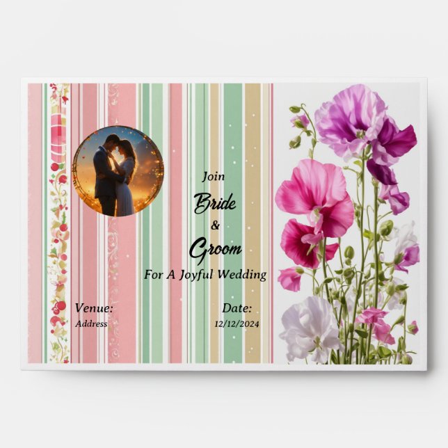 Personalized Wedding Envelope  (Front)