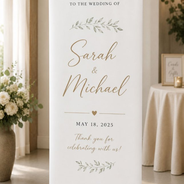 Personalized Wedding & Event Retractable Banner (Creator Uploaded)