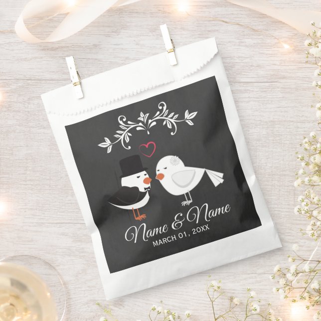 Personalized Wedding Favor Bags (Clipped)