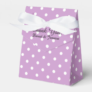 Personalized wedding favor box lavender purple