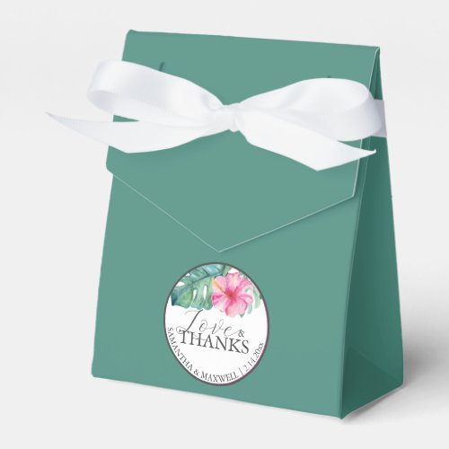 Personalized Wedding Favor Boxes Emerald Green