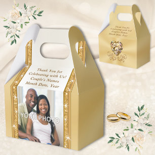 Personalized Wedding Favor Boxes, Photo or Delete Boxes