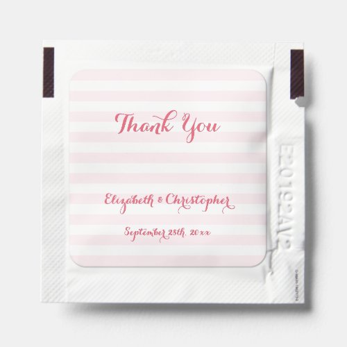 Personalized Wedding Favor Bride Groom Thank You Hand Sanitizer Packet