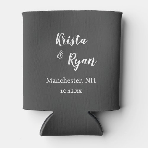 Personalized Wedding Favor Can Cooler
