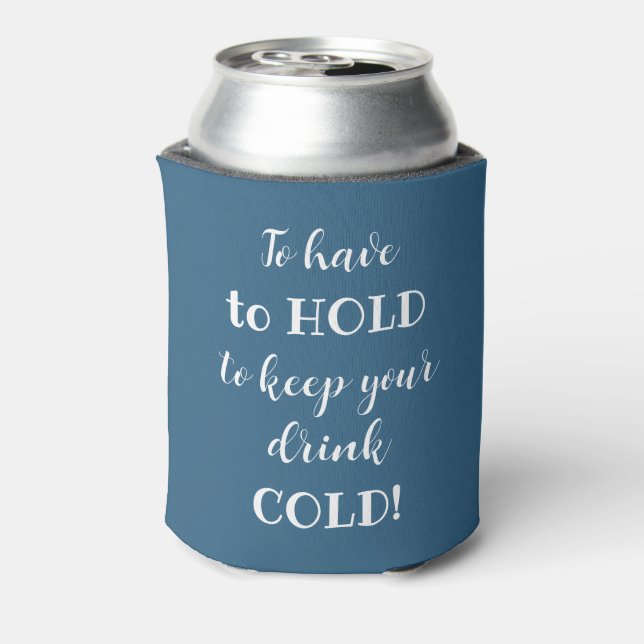 Personalized Wedding Favor Can Cooler (Can Back)