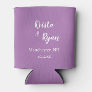 Personalized Wedding Favor Can Cooler