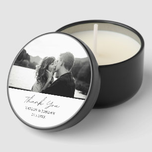 Personalized Wedding Favor Candles Thank You