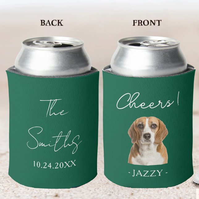 Personalized Wedding Favor Dogs Pets Cats Animal Can Cooler (Creator Uploaded)