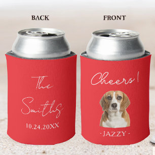 Personalized Wedding Favor Dogs Pets Cats Animal Can Cooler